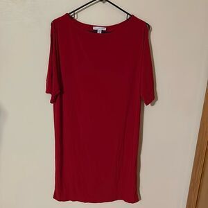 AnnaLee + hope red split sleeve red dress size 10